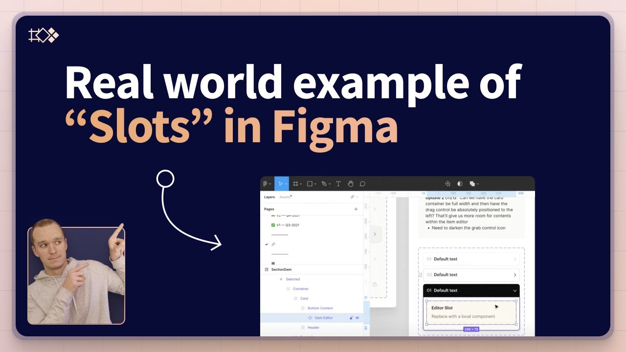 Реальный пример использования компонентов «Слот» в Figma