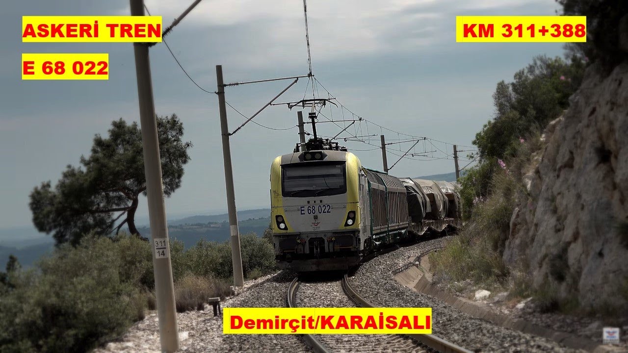 E68022 Askerî Tren Km 311+388 ( 13 Nolu Kataner Direği) Demirçit/Karaisalı