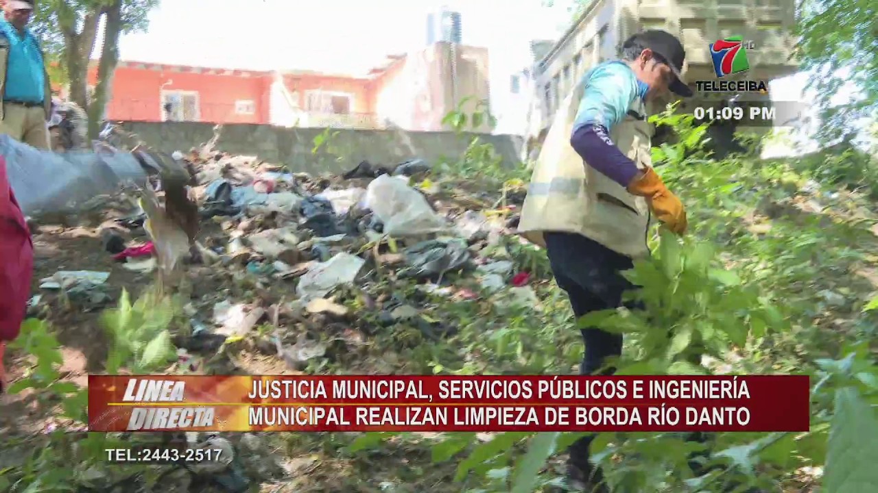 Municipalidad de La Ceiba realiza limpieza en botadero clandestino en la borda del río Danto