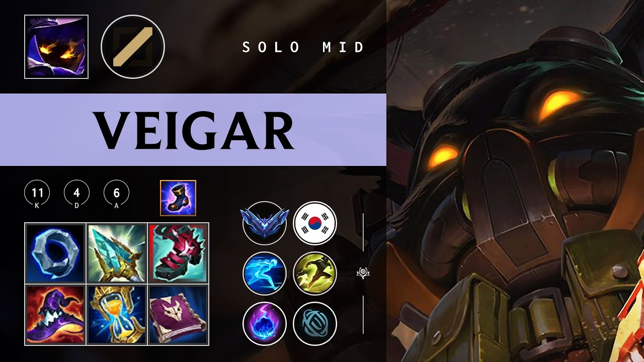 Veigar Mid vs Ahri - KR Diamond Patch 26.02