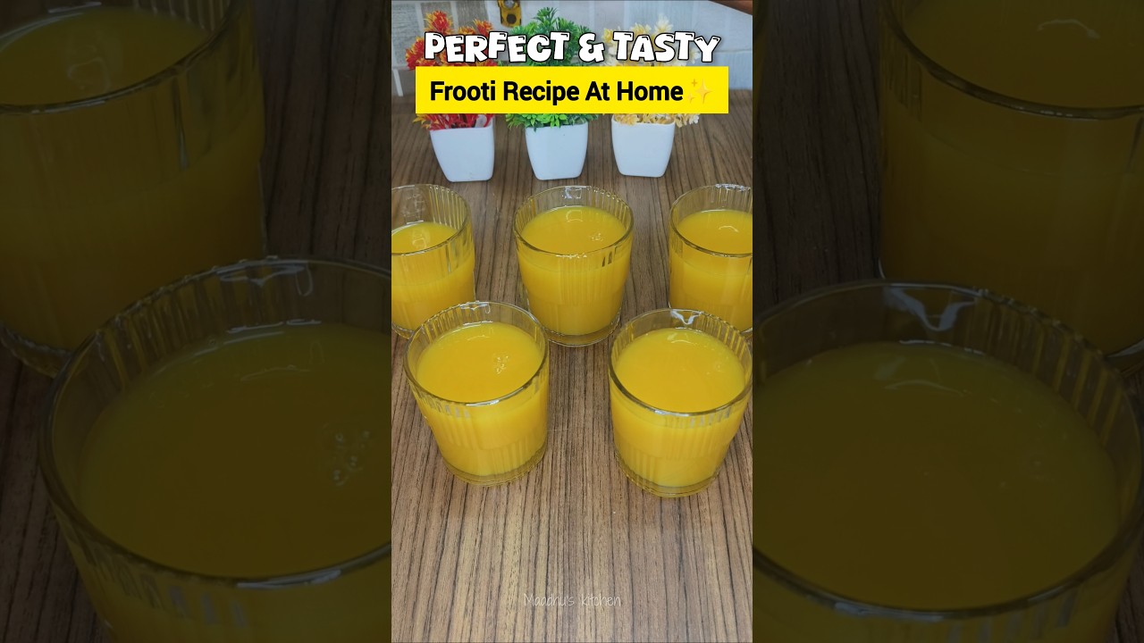Perfect Tasty Frooti Recipe At Home🌞✨ - How To Make Frooti🫶🏻🤤. #shorts #recipe #frooti #frootirecipe