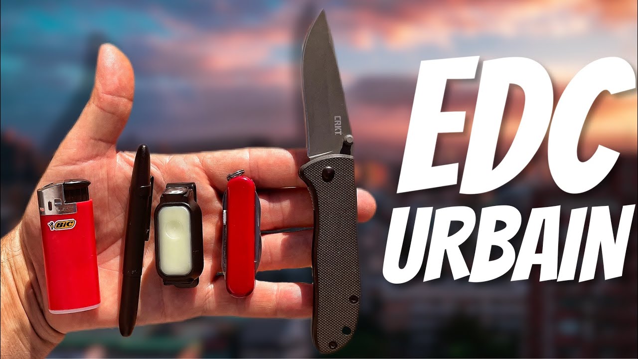 Mon edc urbain très fonctionnel ( couteau, portefeuille minimaliste, multi tool, lampe … )