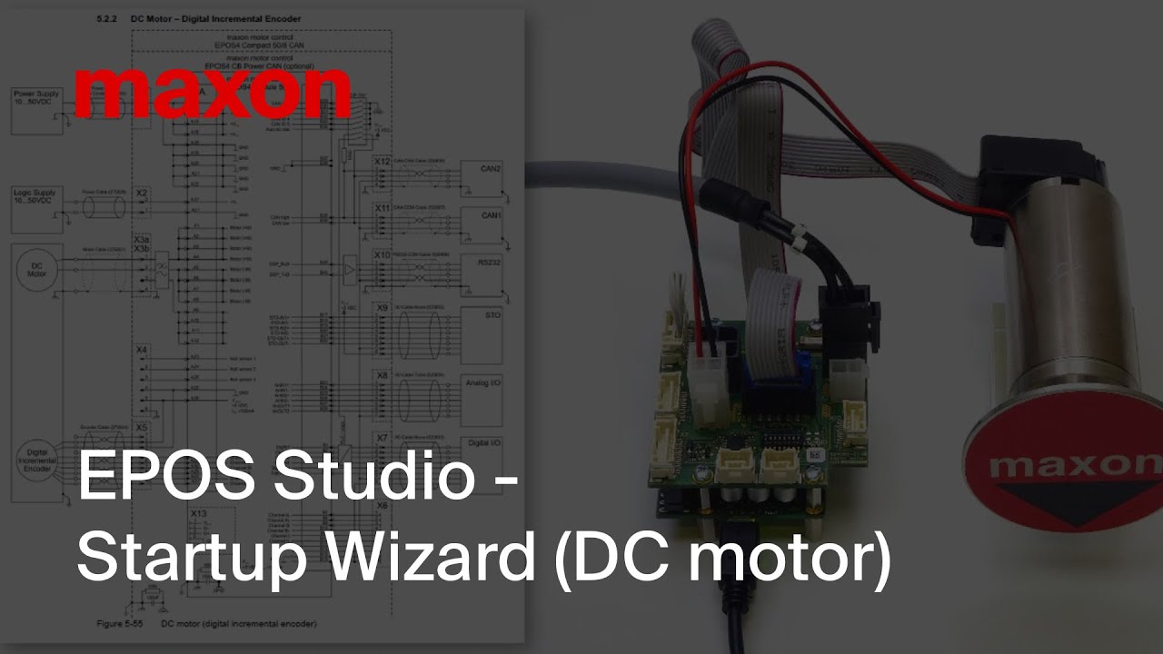 EPOS Studio - Startup Wizard (DC motor)