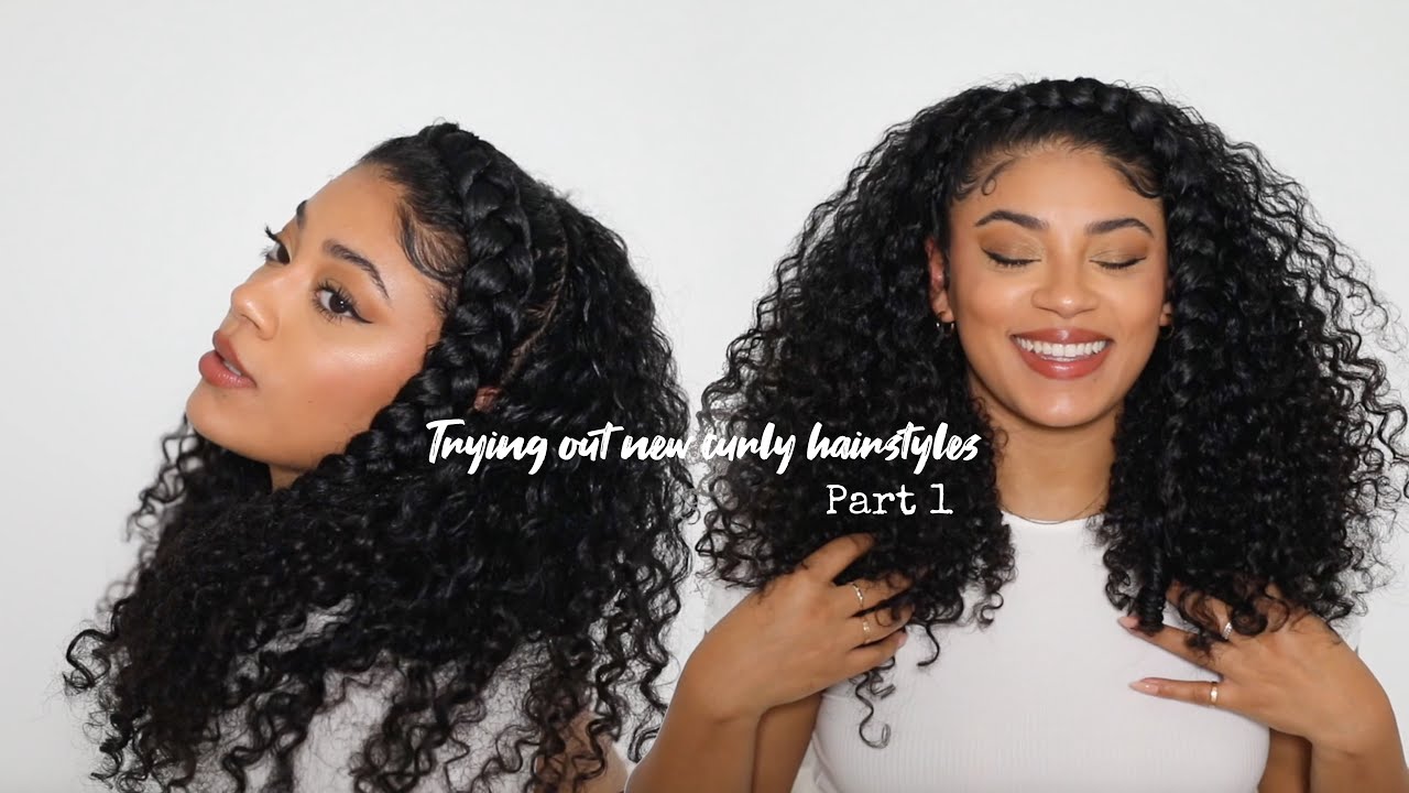 Trying Out New Curly Hair Styles Part 1| jasmeannnn
