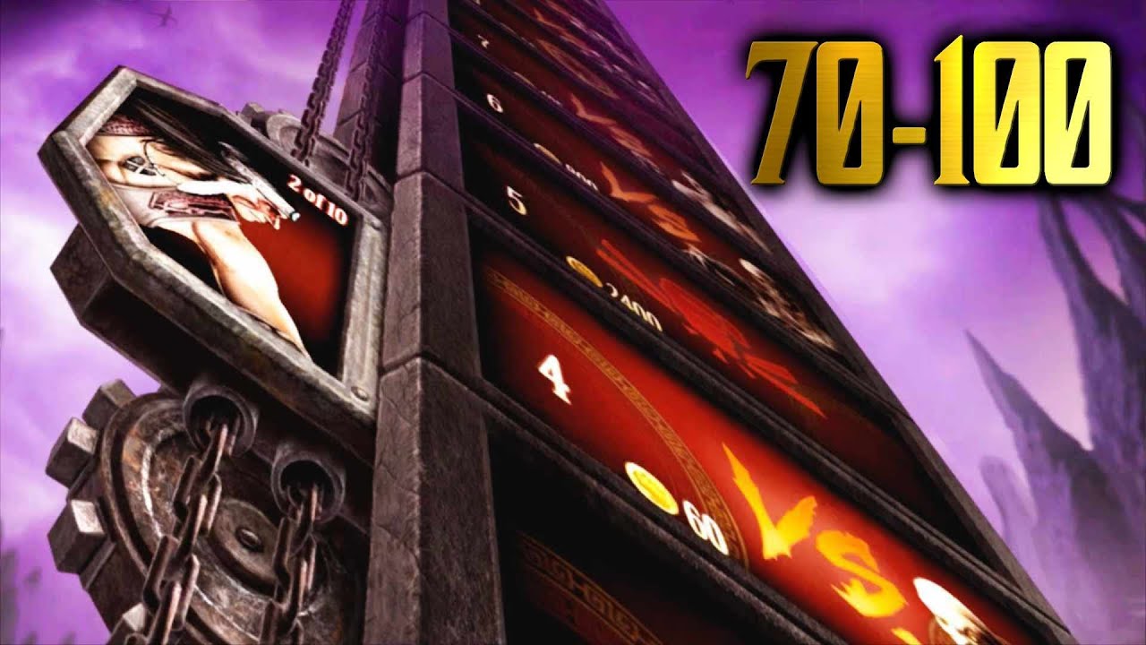 Mortal Kombat: Challenge Tower 70-100! [Jade, Mileena, Kitana, Baraka, Nightwolf etc]
