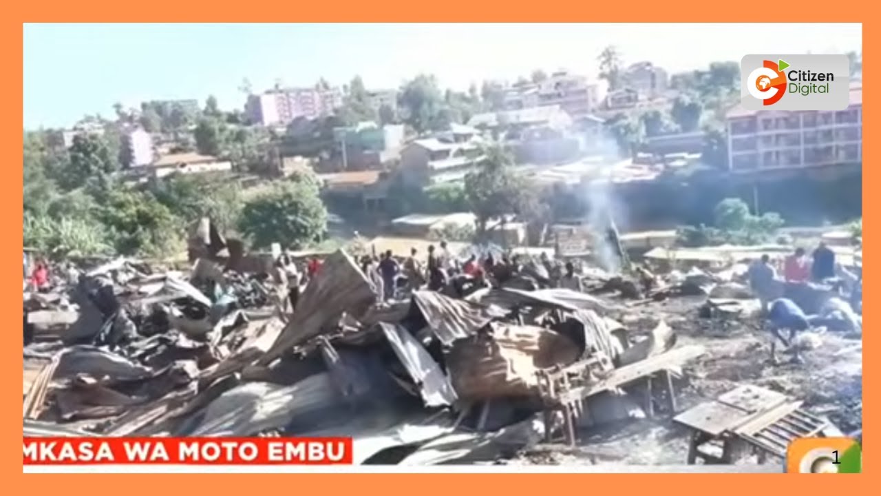 Wafanyabiasha wa Embu wakadiria mamilinio ya pesa baada ya mkasa wa moto