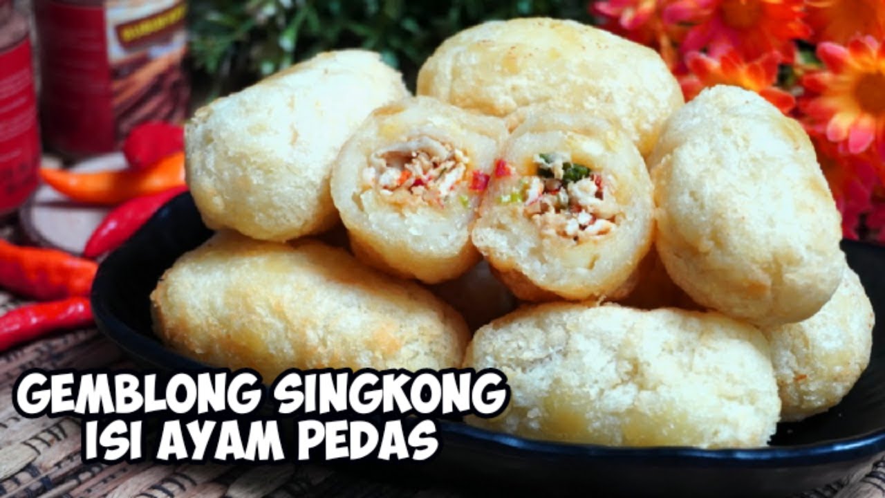 Gemblong Singkong Isi Ayam Pedas