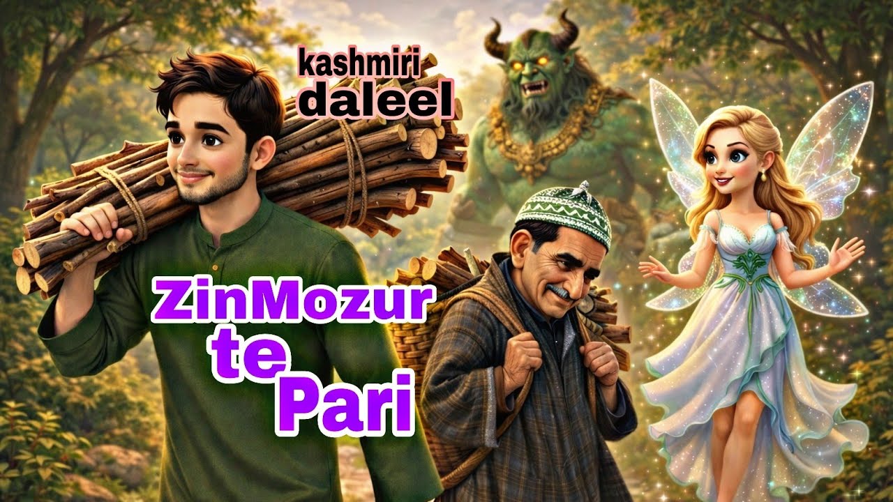 Kashmiri folktale 🔥|| ZinMozur te pari❤️|A traditional folktale from kashmiri 