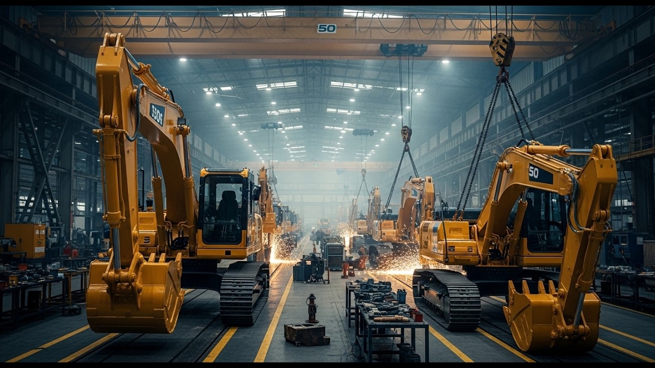 Inside the Excavator Megafactory &ndash; How 50-Ton Machines Are Built Step-by-Step