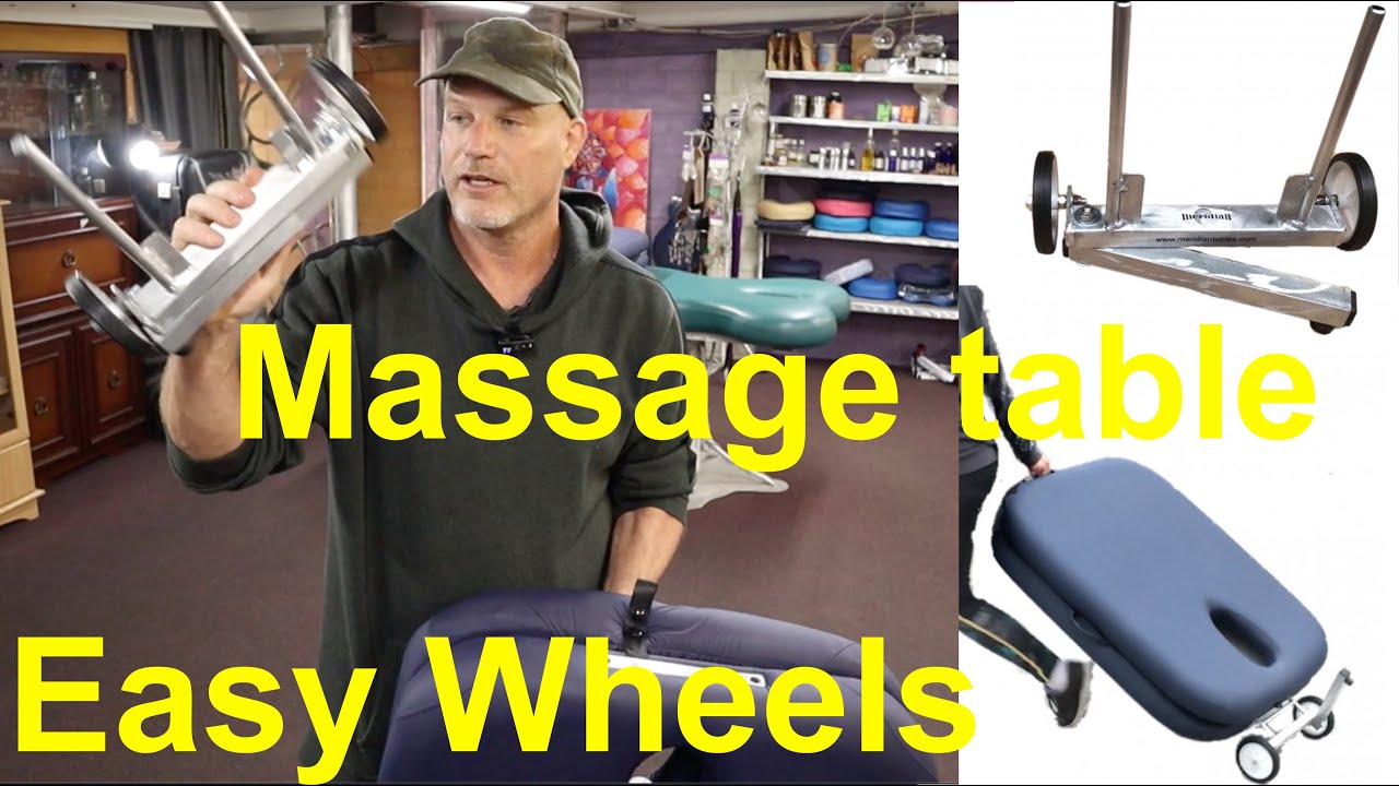 EasyWheels & handle for Meridian's portable massage tables