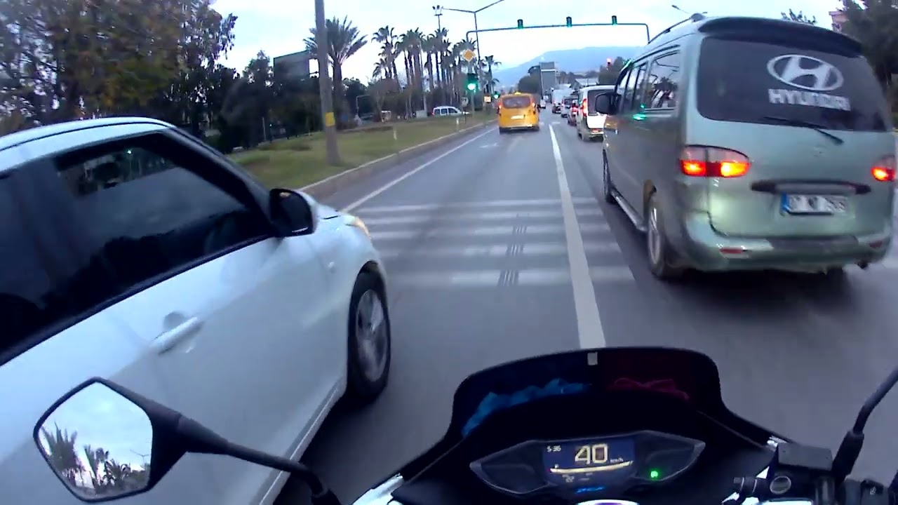 Motorsiklet sürmek alanya sahil yolu 
