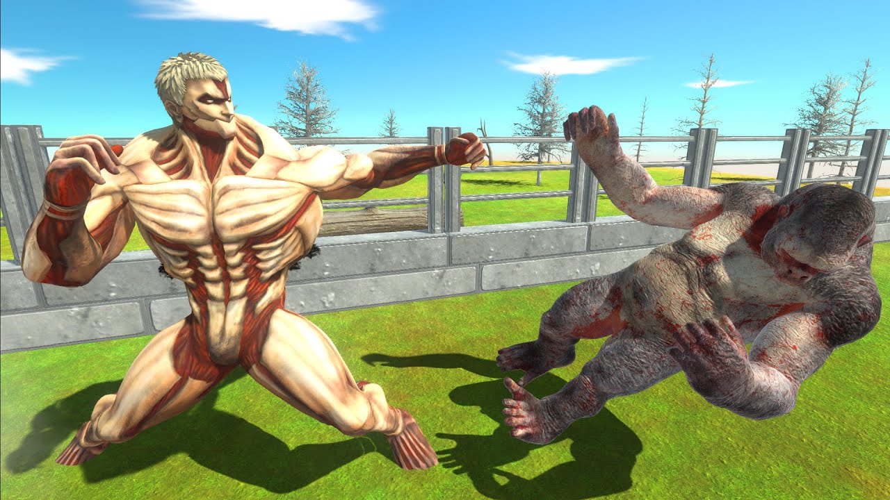 Armored Titan Battle with every unit - Animal Revolt Battle Simulator