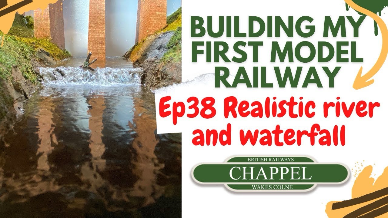 38 Building my first model railway - Using resin to make a realistic river and waterfall