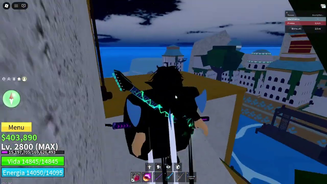 caçando miragem no blox fruits