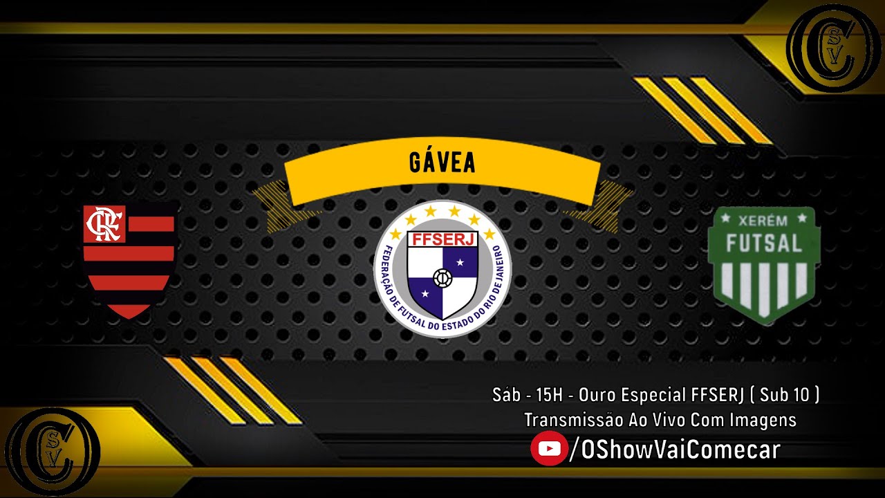 Flamengo x Xerém - Sub 10 - Série Ouro Especial FFSERJ AO VIVO COM IMAGENS