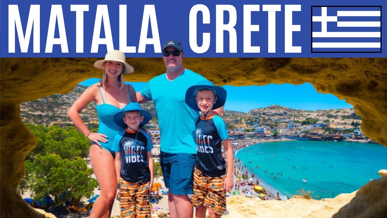 MATALA, CRETE! Hippie Paradise in GREECE!! - Vlog 2023 🇬🇷