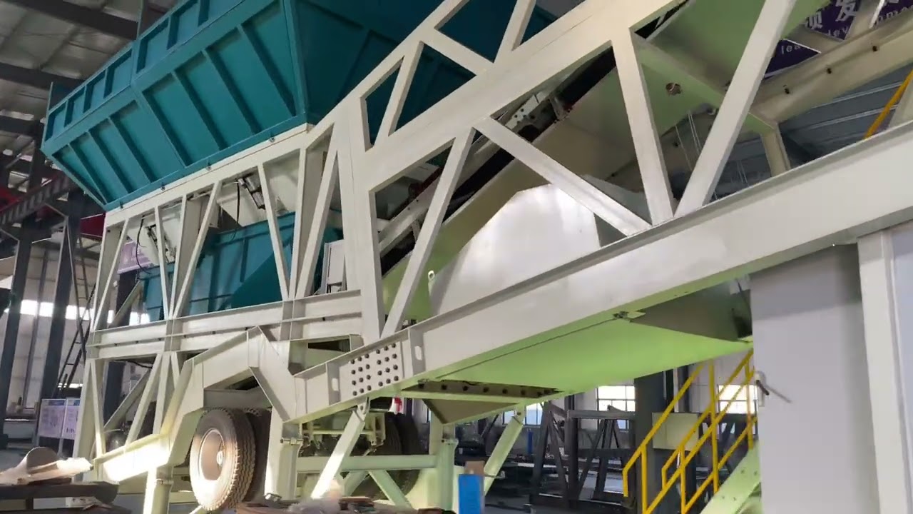 Mobile concrete plant in our factory 