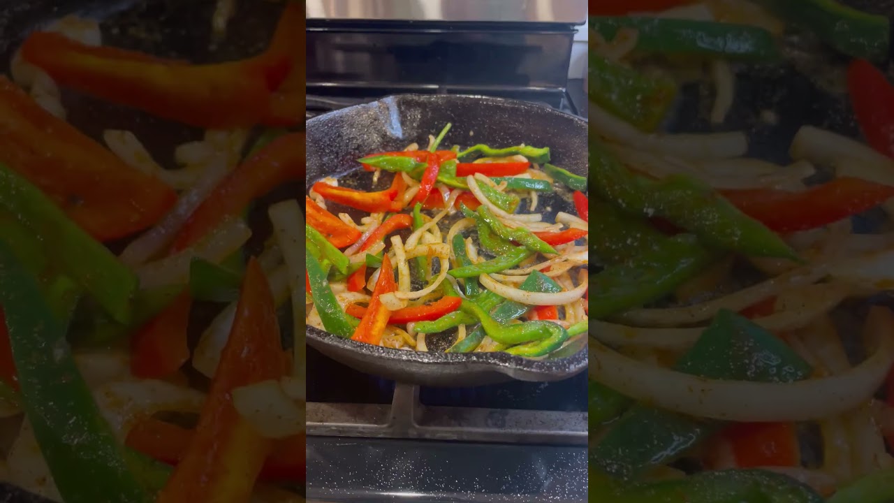Ep 3: high protein meals at home: shrimp fajitas! 🦐 🥑