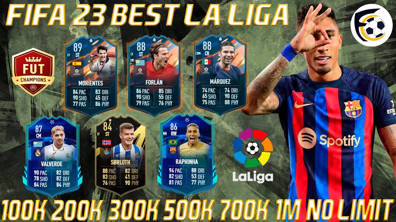 FIFA 23 BEST LA LIGA SANTANDER TEAMS! FIFA 23 100K 200K 300K 500K 700K 1M SQUAD BUILDER WITH AI! #4