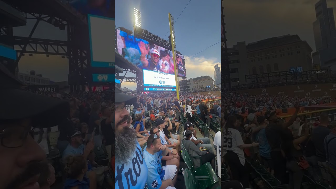 Comerica Park Crowd Singing:  Take me out to the ballgame - Tigers v Royals August 2025 