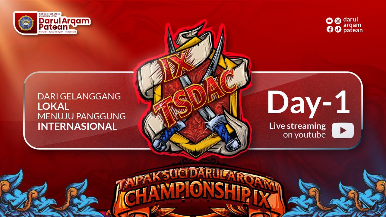 LIVE 🔴 TAPAK SUCI DARUL ARQAM CHAMPIONSHIP IX | DAY 1 | DARUL ARQAM PATEAN