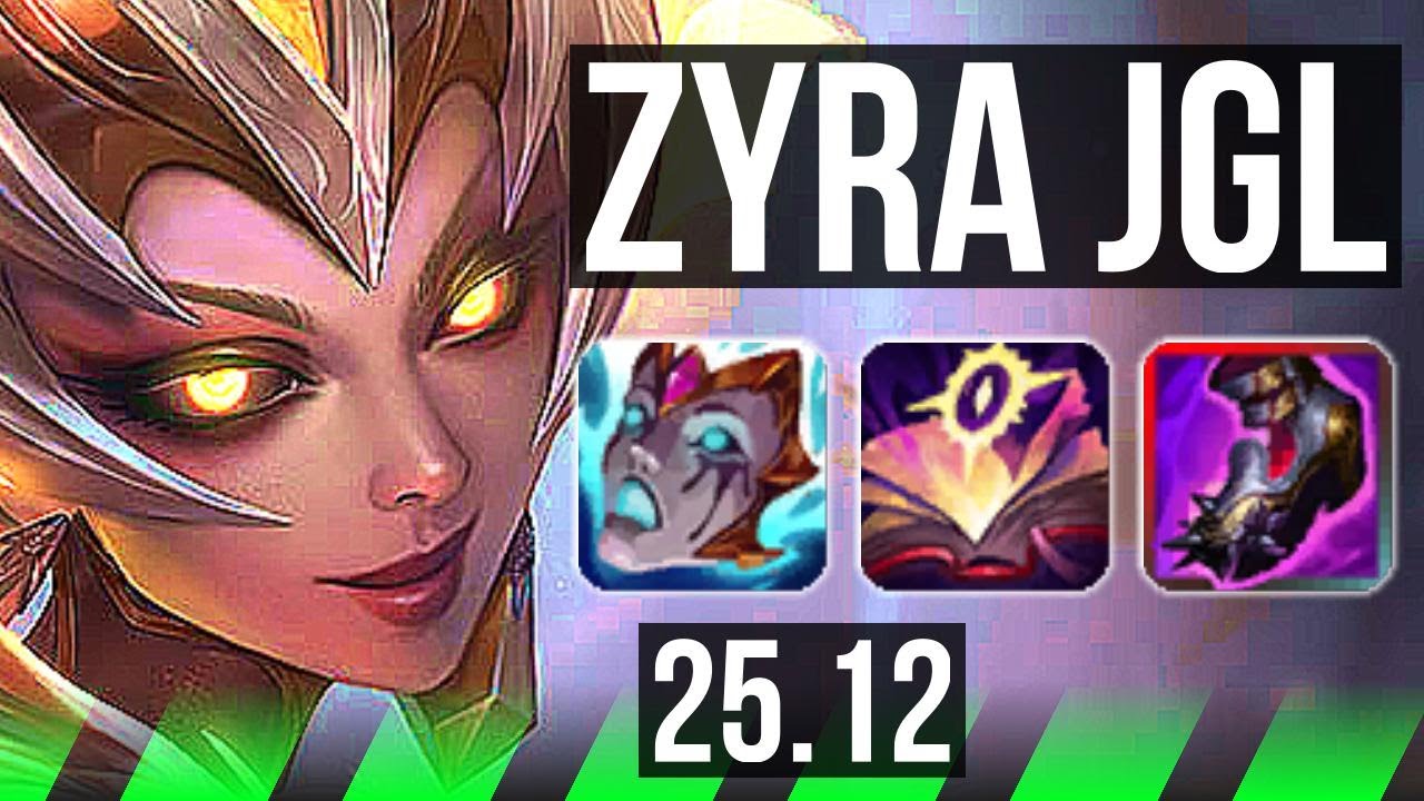 ZYRA vs DARIUS (JGL) | 4/0/11, 1100+ games | EUW Master | 25.12