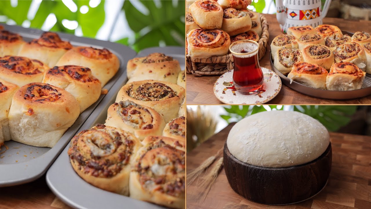 فطائر الادماااان 😋 بالزعتر و الجبنة اطيب من المناقيش 💯 بعجينة مثل القطن ☁️
