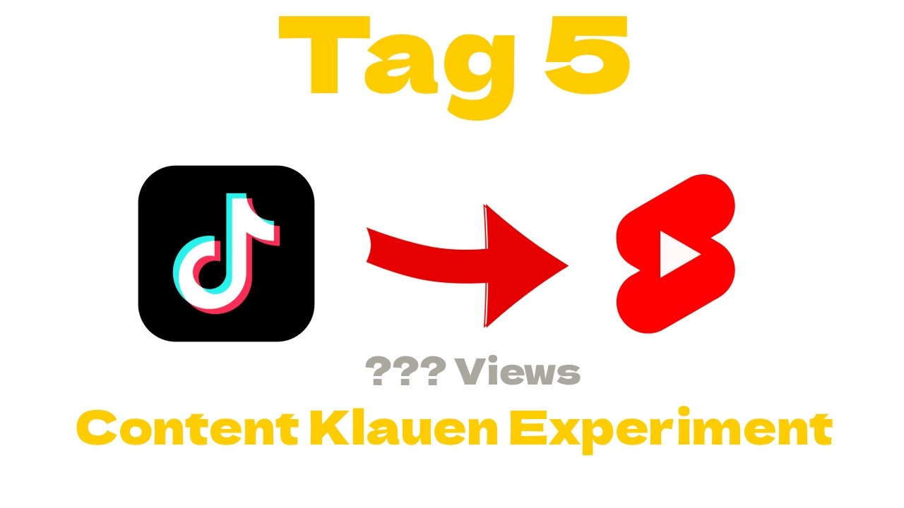 Ich habe 5 Tage lang Tiktok Content auf Shorts hochgeladen und das ist passiert
