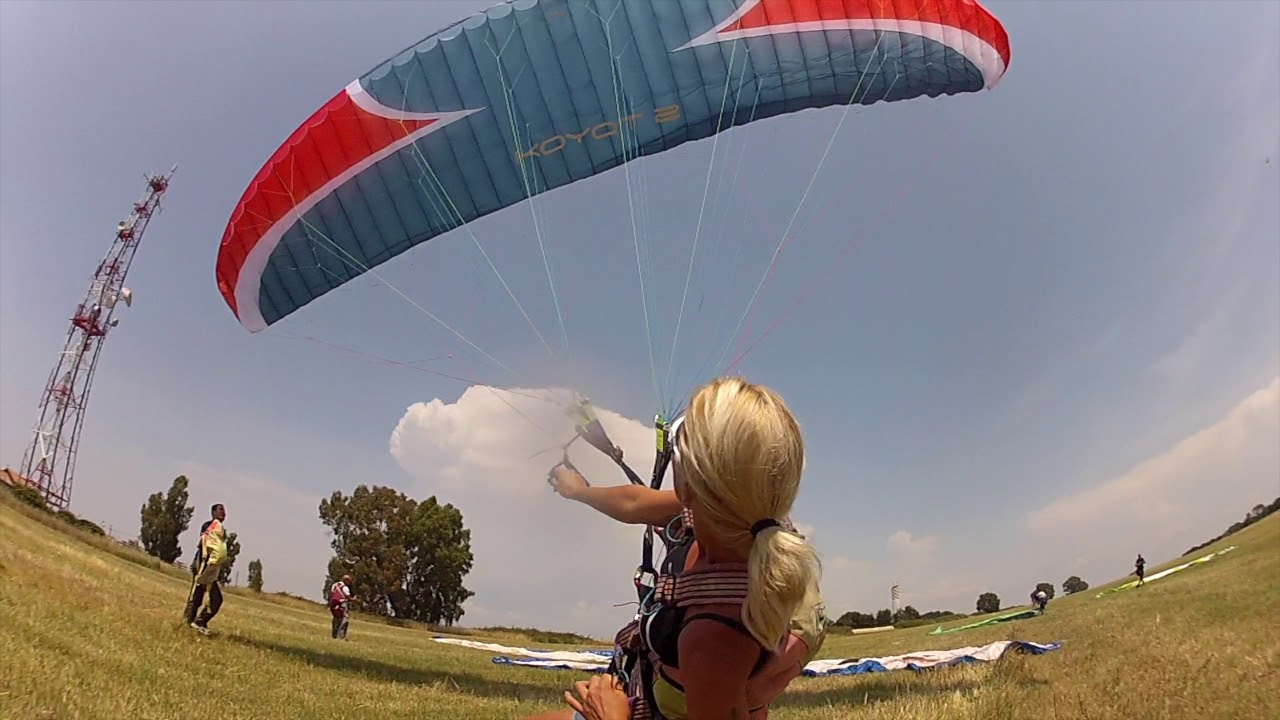Parapendio a Roma, l'allieva che supera il maestro