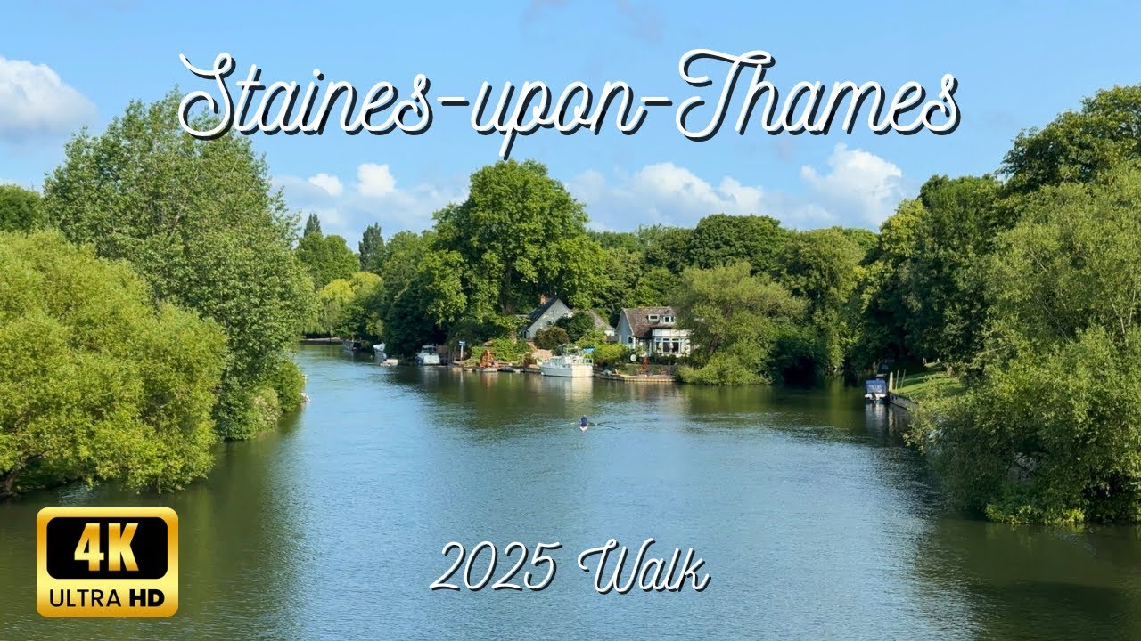 Staines-upon-Thames in 2025 | Walking Video