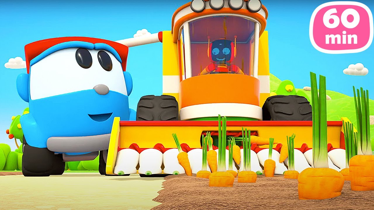 Dessin animé 60 MIN pour les petits. Léo le camion en français. La saison des récoltes