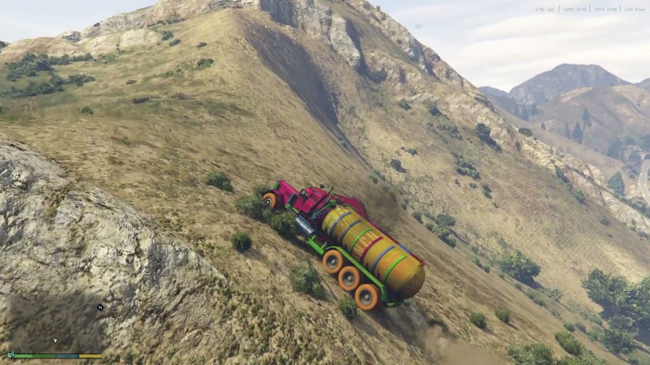 Truck pahadi ke upar chadhane ka challenge GTA V Challenge 