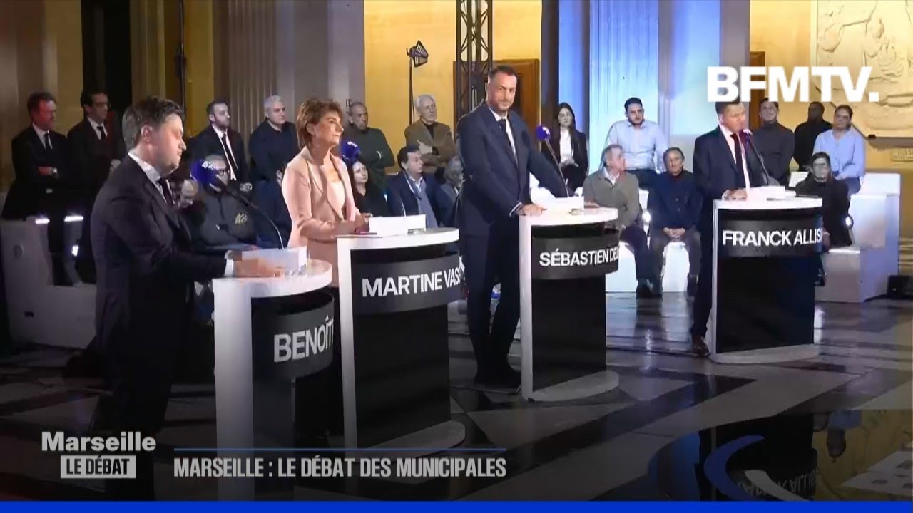 Municipales à Marseille: l'intégralité du débat entre les quatre principaux candidats
