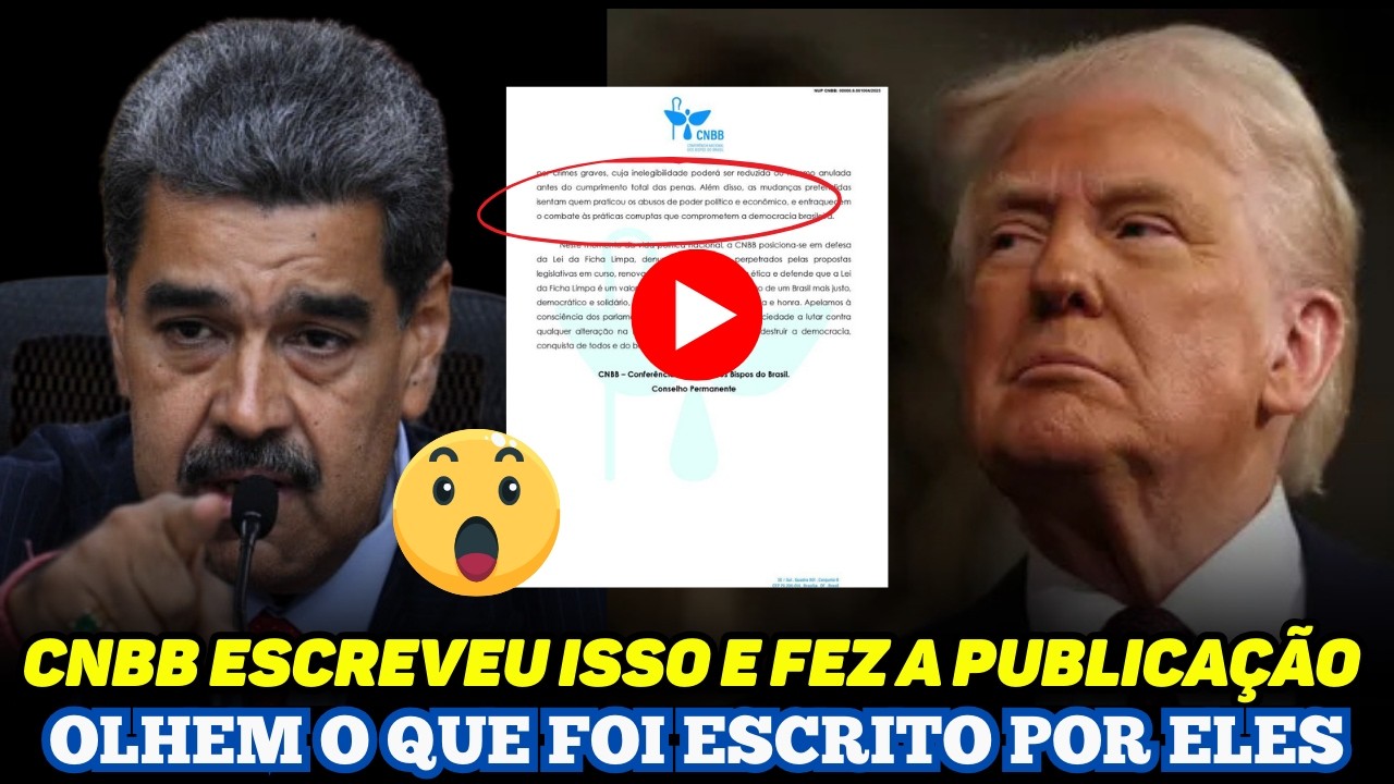 ATEN&Ccedil;&Atilde;O! CNBB PUBLICOU ESSA NOTA AP&Oacute;S PRIS&Atilde;0 DE MADUR0  MISERIC&Oacute;RDIA