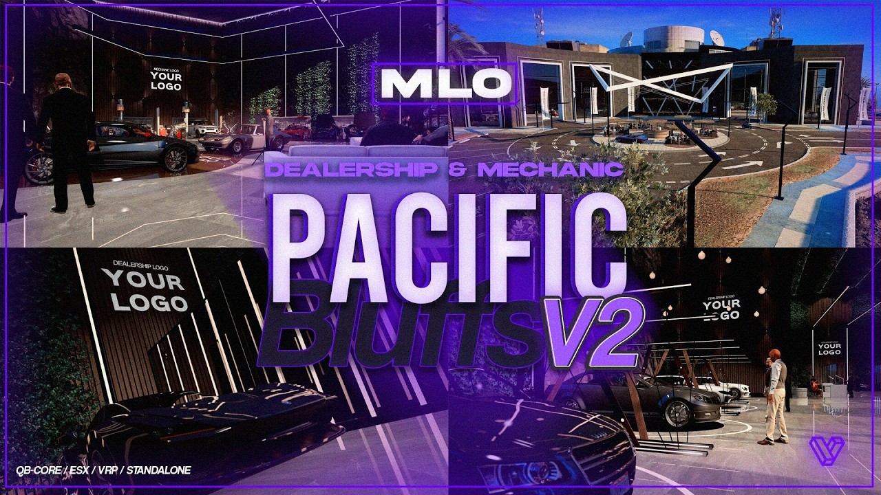 Ultimate Luxury Dealership & Mechanic (MLO) - Pacific Bluffs V2 (FiveM)  - Dealership & Mechanic