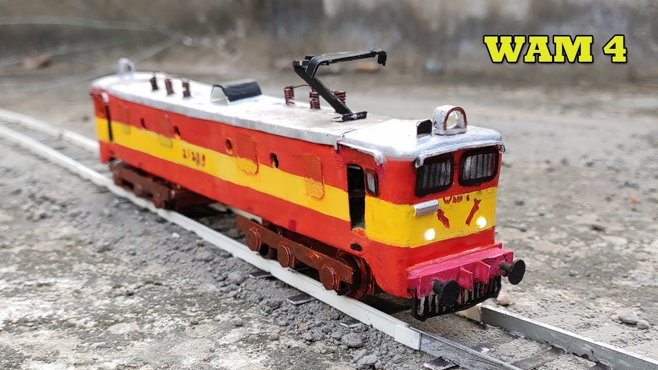 How To Make A Electric Train Engine At Home | WAM 4 HO Scale | Miniature Vehicle India