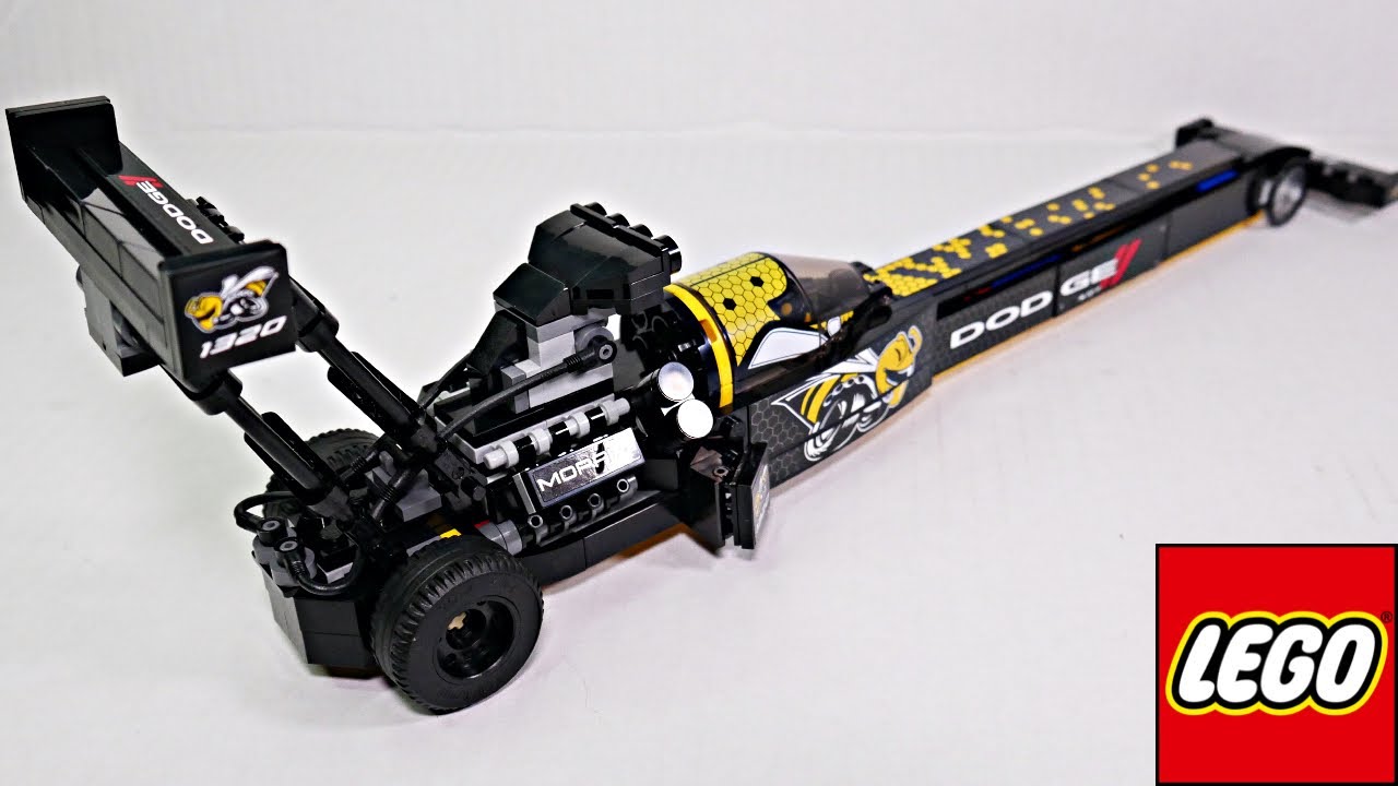 LEGO Speed Champions Mopar Dodge//SRT Top Fuel Dragster 1970 Dodge Challenger T/A 76904 Build Part 1