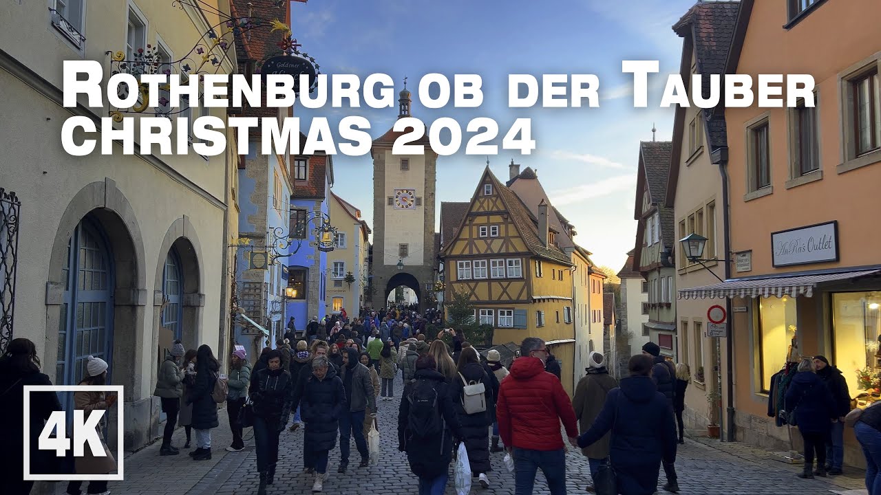 Rothenburg ob der Tauber Christmas 2024 • 4K 60 fps HDR ASMR