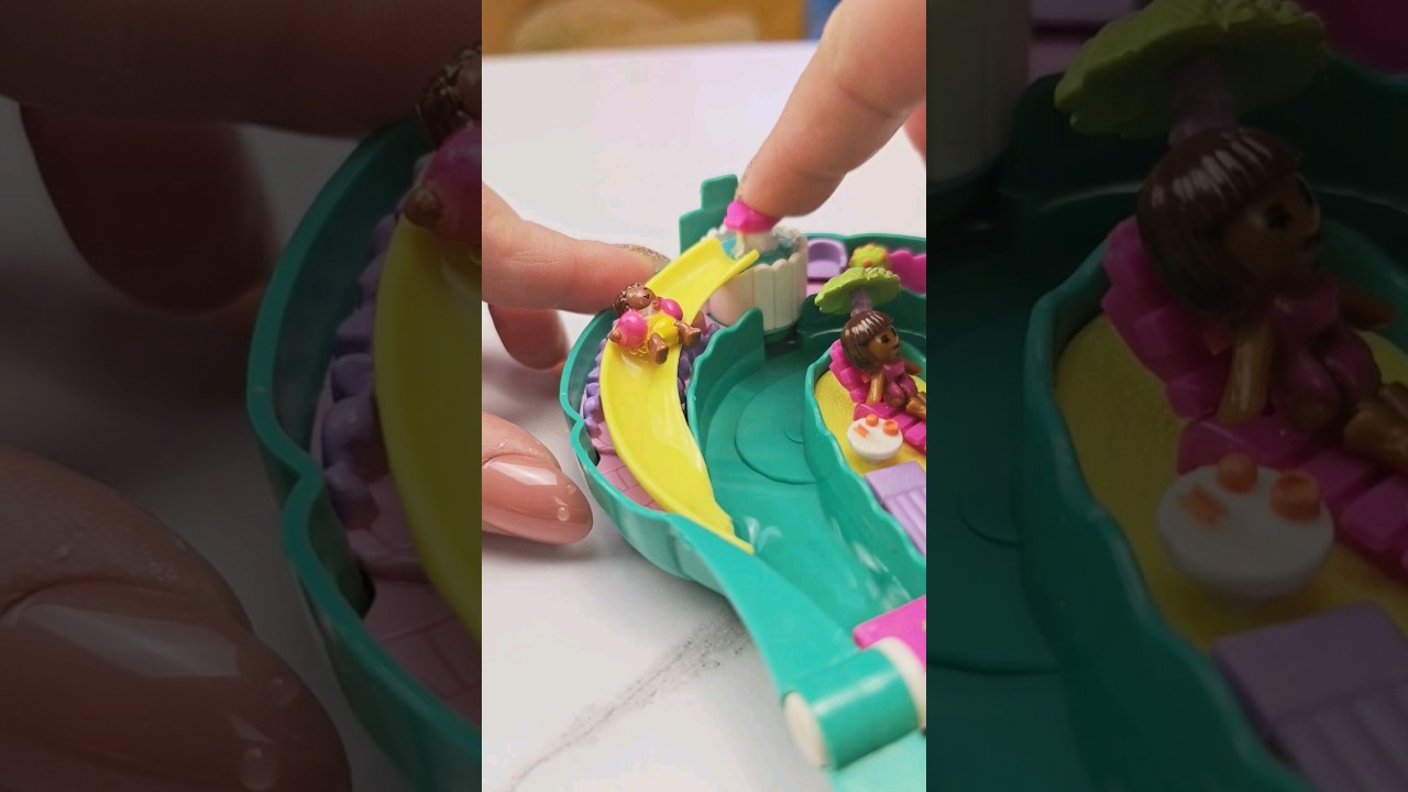 1995 Splash n Slide Polly Pocket #asmr #pollypocket #nostalgia