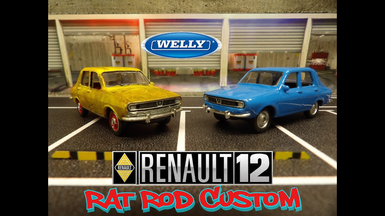 Renault 12 Rat Rod custom - échelle 1/60 Welly