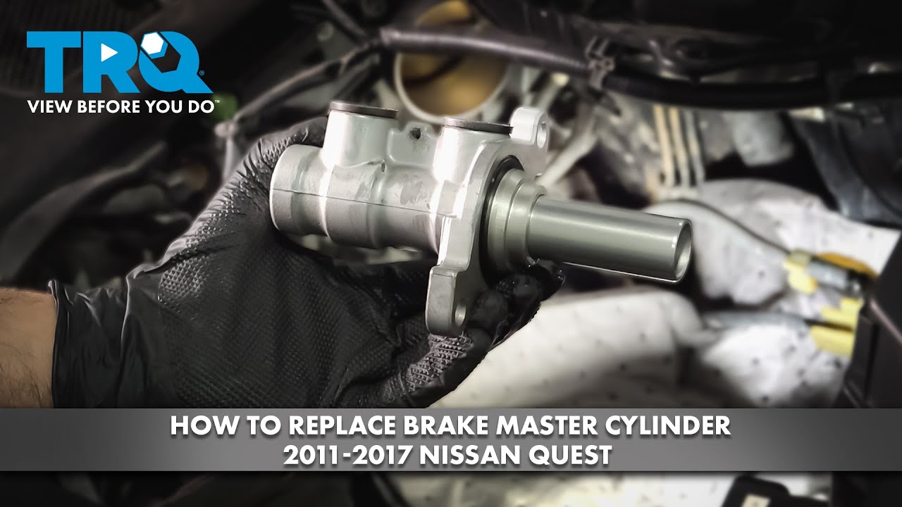 Как заменить главный тормозной цилиндр на Nissan Quest 2011-2017