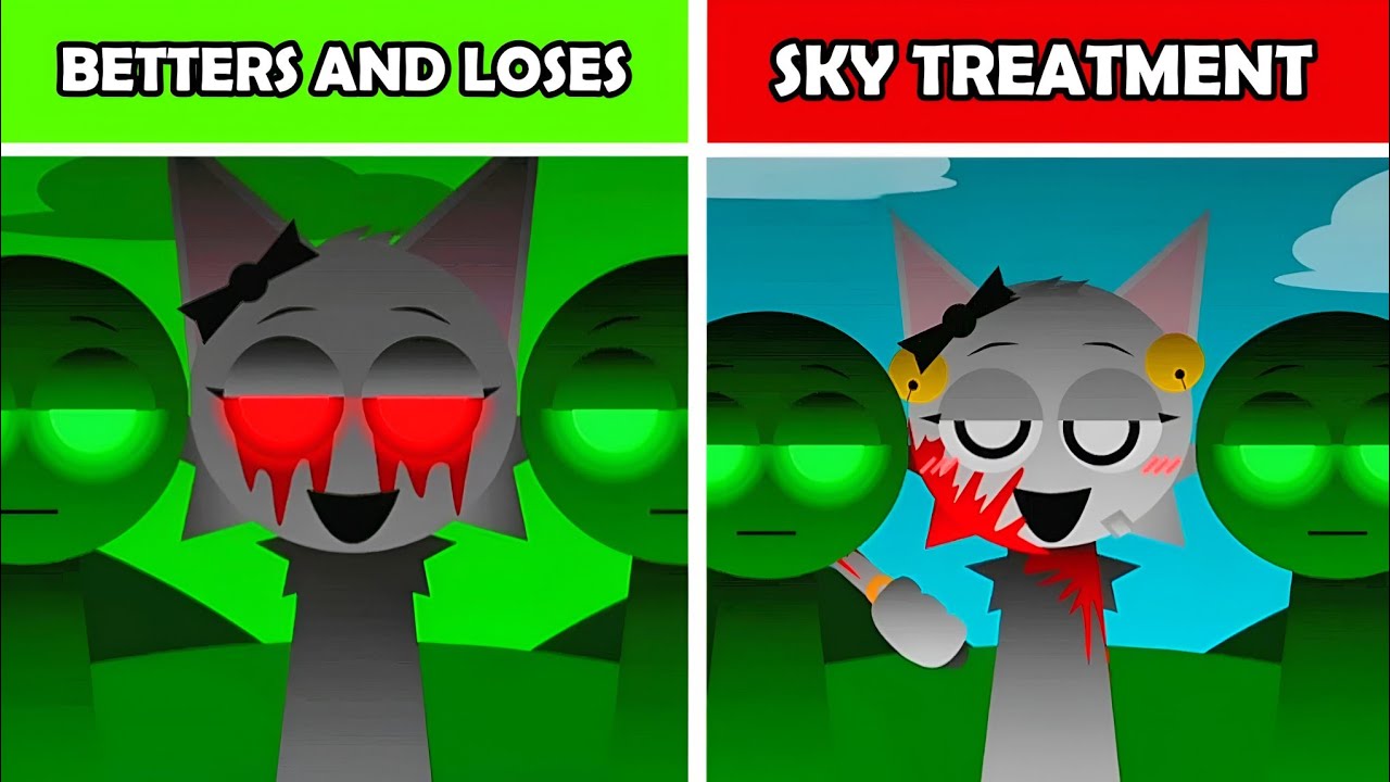 Sprunki Betters and Loses But Sky Treatment