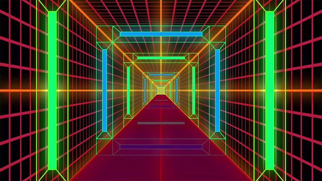 Abstract tunnel VJ Motion Background ǁ Neon VJ Loop Motion Graphics ǁ VJ Loops