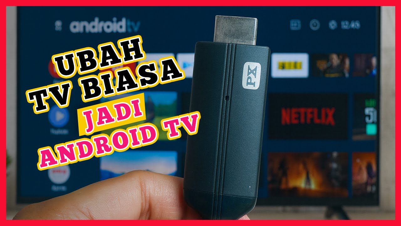 TANPA ANDROID TV BOX!! TV Biasa jadi TV Android modal HP & Kabel