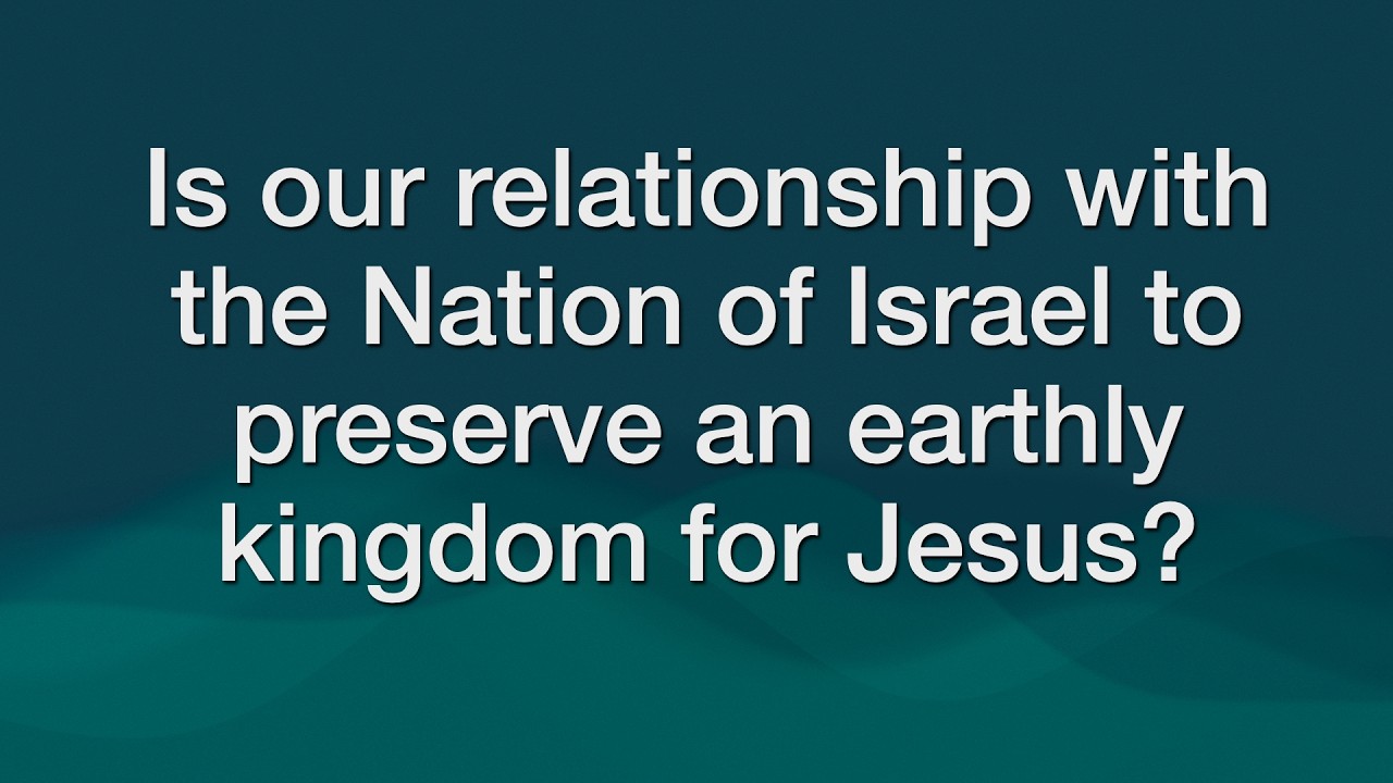 is Jesus returning to Jerusalem to set up an earthly political kingdom? Israel and ￼Christ.