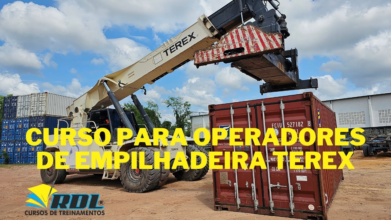 CURSO OPERADOR DE EMPILHADEIRA DE GRANDE PORTE A TEREX NA PRÁTICA