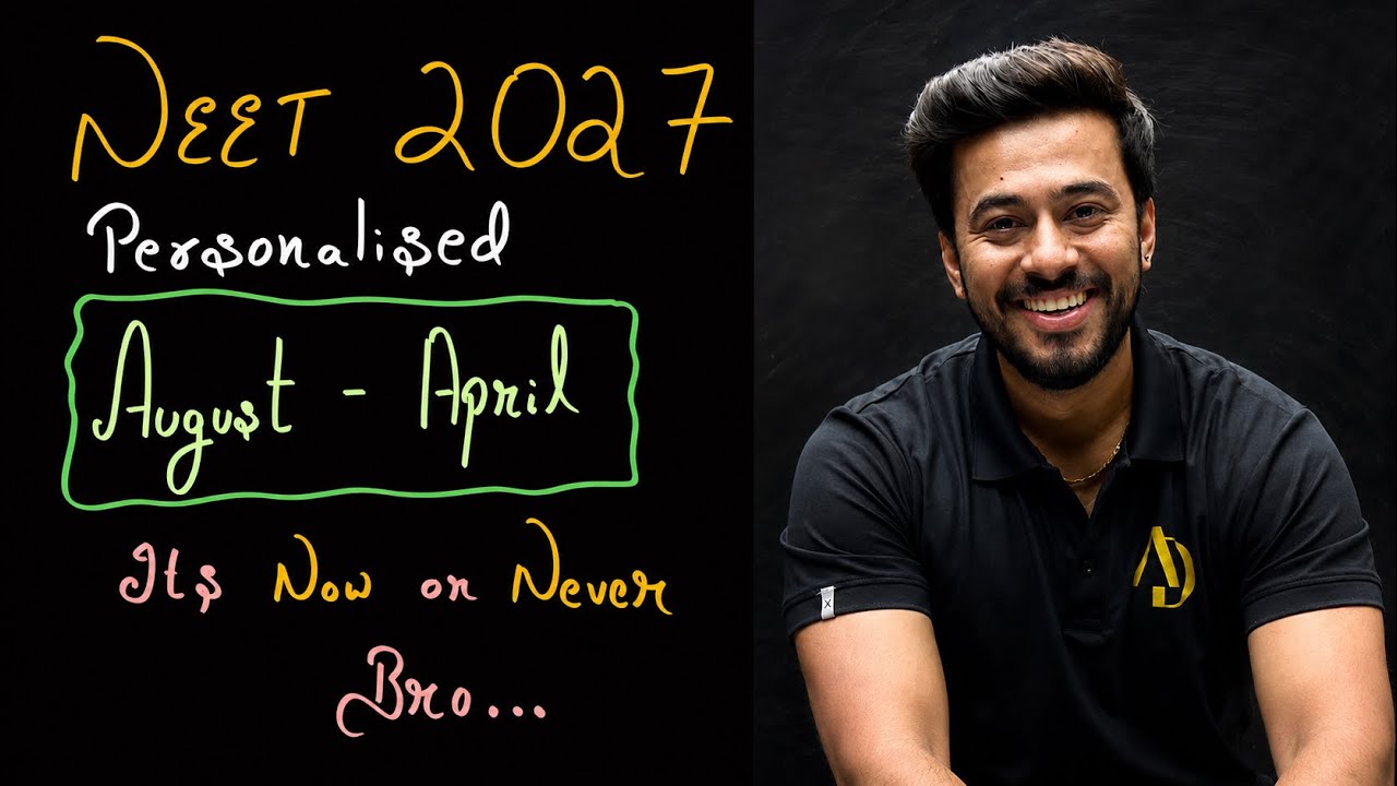 Personalised Plan to Crack NEET 2027 in 9 Months | Ultimate Strategy | Kshitiz Sir