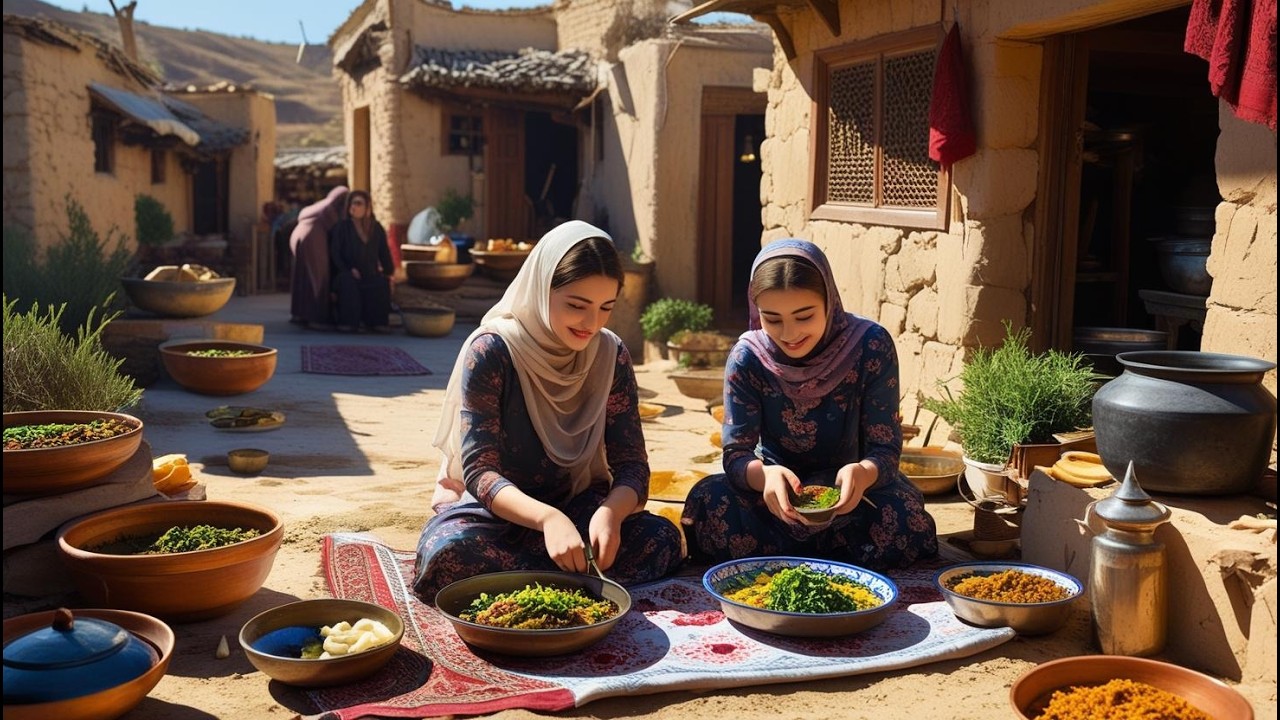 A Day in the Life: Rustic Cooking and Crafting with Family in Iran!