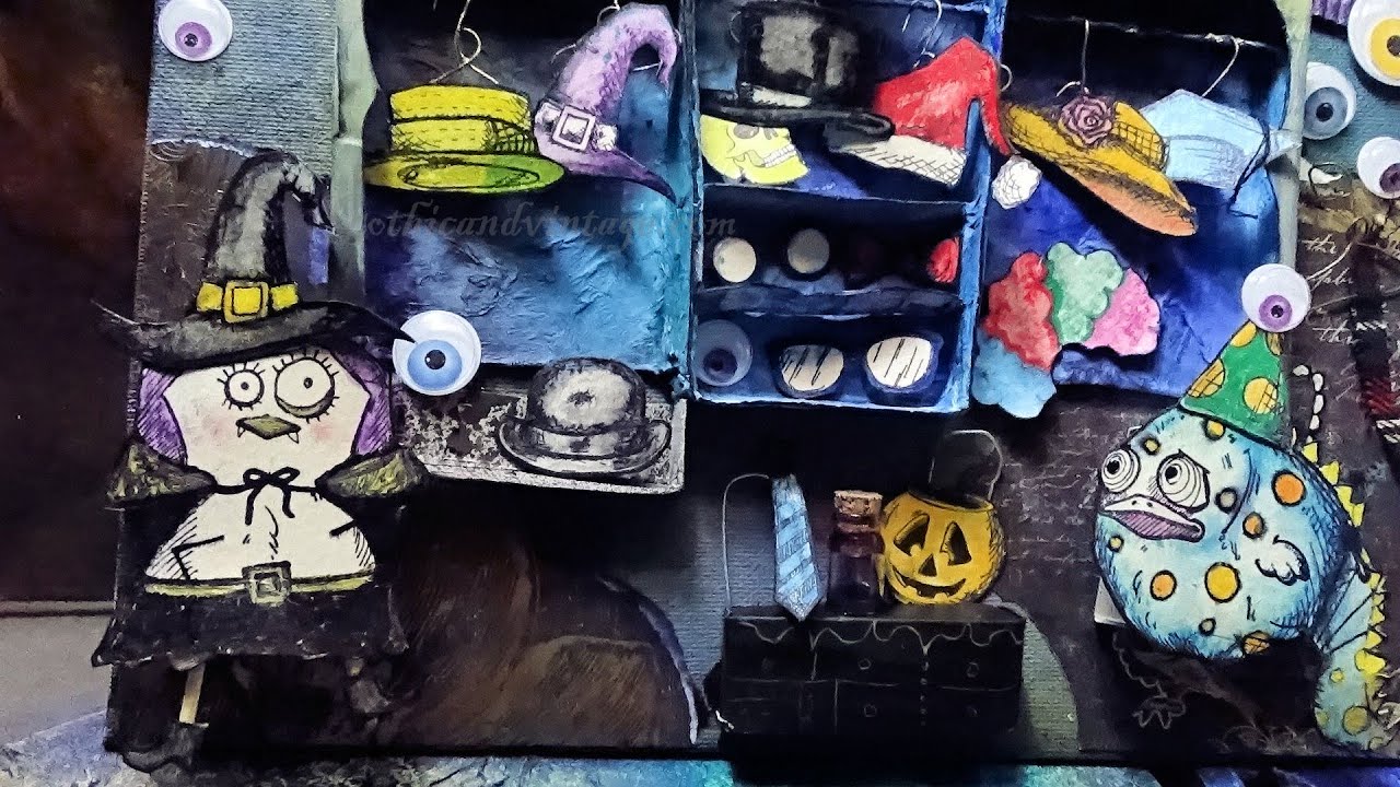 Crazy Things Tim Holtz Halloween Dressing Room Carnival