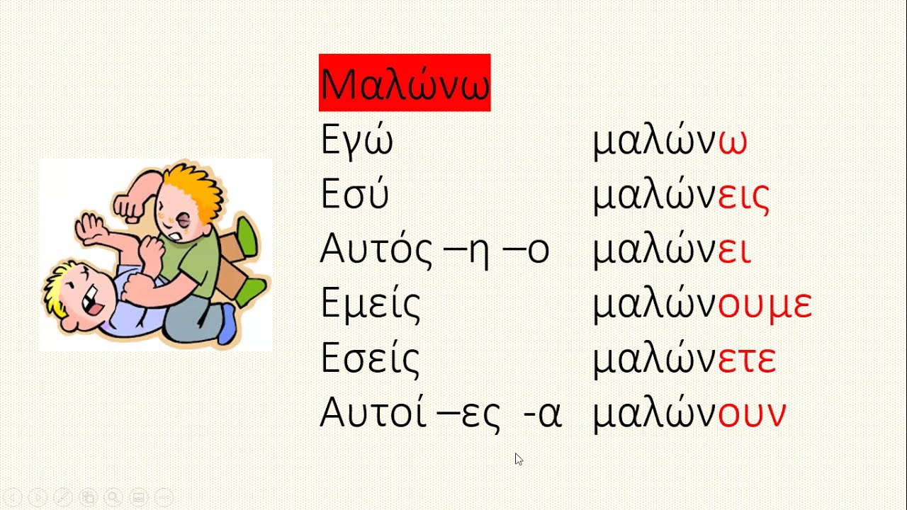 Μαθαίνουμε Ελληνικά! Καλώς ήρθατε 35- Τα ρήματα σε  ω